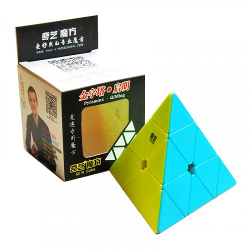 Кубик Рубіка Qiyi Qiming Pyraminx Пірамідка Stickerless (без наліпок)