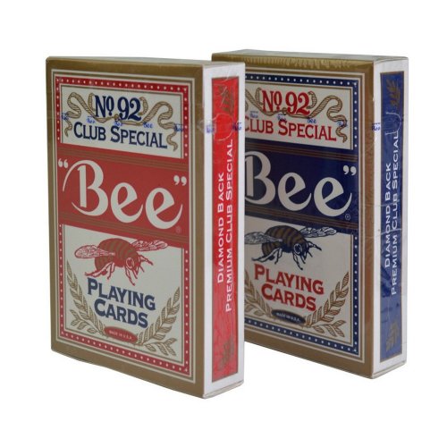 Гральні Карти Bee std index red/blue