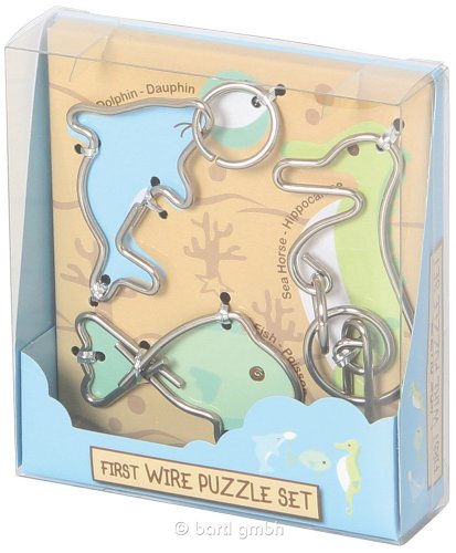 Набор Головоломок для Малышей. Морские Животные (First Wire Puzzle Set. Aquatic)