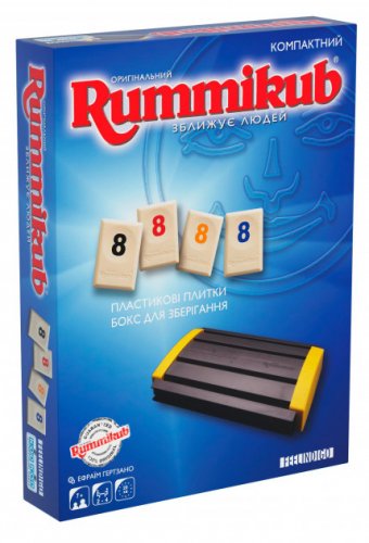 Настольная игра - Настільна гра Rummikub Travel (Руммікуб дорожня версія)