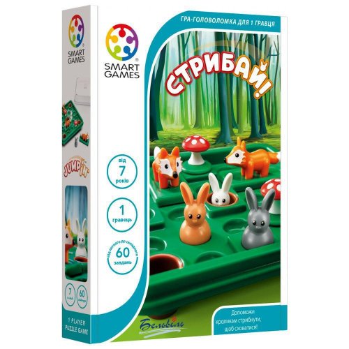 Настольная игра - Настольная игра Стрибай! (Зайчики) UKR