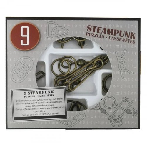 Головоломка - Набор Металлических Головоломок Steampunk Grey Set (Серый)