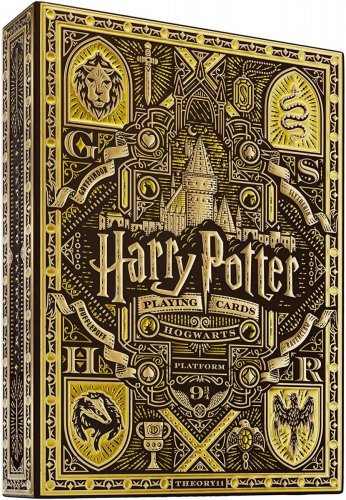 Игральные карты - Игральные Карты Theory11 Harry Potter Hufflepuff Edition (Гарри Поттер Хаффлпафф) Yellow