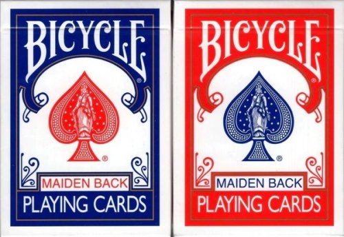 Игральные карты - Гральні карти Bicycle Maiden Back marked edition red/blue