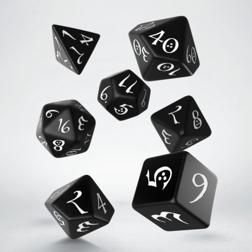 Набор кубиков Classic RPG Black & White Dice Set