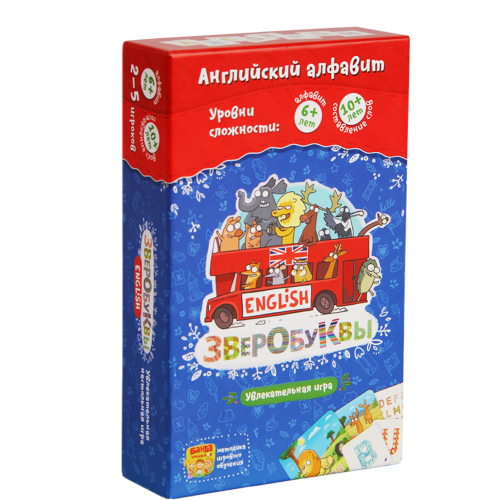 Настольная игра - Настольная игра Банда Умников: Зверобуквы English