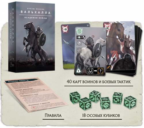 Настольная игра - Настольная игра Вальхалла. Всадники Войны (Valhalla. Riders of War) Дополнение RUS