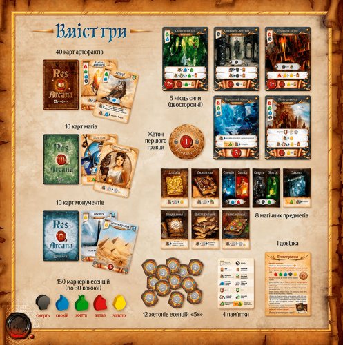 Настольная игра - Настольная игра Res Arcana (Рес Аркана) UKR