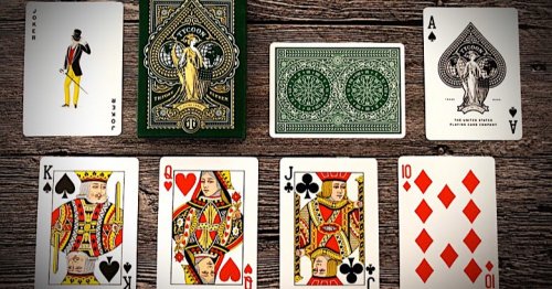 Игральные карты - Гральні Карти Theory11 Tycoon Playing Cards Green