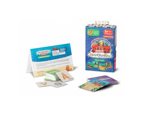 Настольная игра - Настольная игра Банда Умников: Зверобуквы English