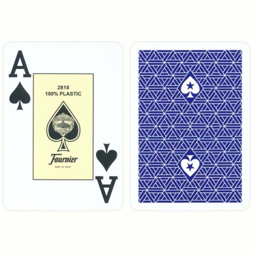 Игральные карты - Игральные карты Fournier EPT 100% Plastic Jumbo Index red/blue