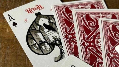 Игральные карты - Игральные Карты Ravn IIII Playing Cards std.index red/blue