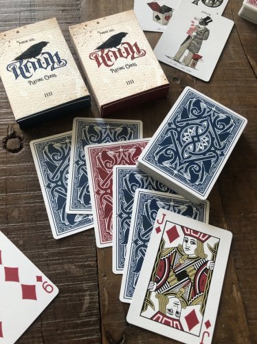 Игральные карты - Игральные Карты Ravn IIII Playing Cards std.index red/blue