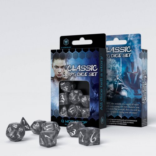 Аксессуары - Набор кубиков Classic RPG Smoky & White Dice Set