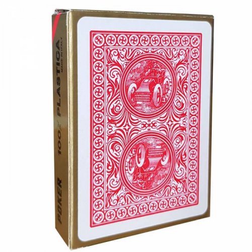 Игральные карты - Гральні Карти Modiano Poker Golden Trophy 100% Plastic 4 Regular Index Red
