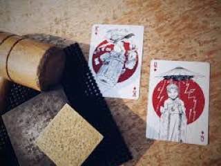 Игральные карты - Гральні Карти Fujin & Raijin playing cards red