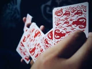 Игральные карты - Гральні Карти Fujin & Raijin playing cards red