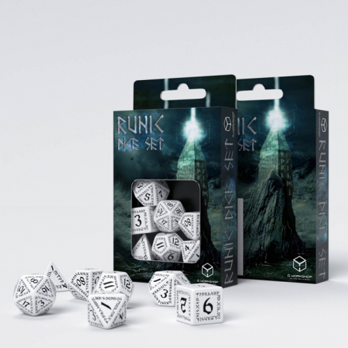 Аксессуары - Набір кубиків Runic White & Black Dice Set