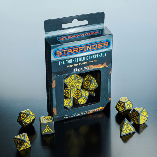 Аксессуары - Набор кубиков Starfinder Threefold Conspiracy Dice Set