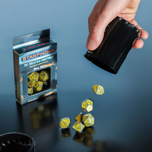 Аксессуары - Набор кубиков Starfinder Threefold Conspiracy Dice Set