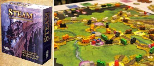 Настольная игра - Настільна гра Steam. Залізничний магнат