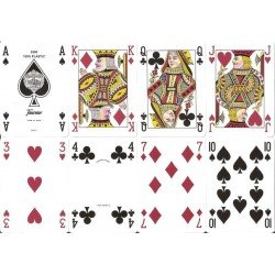 Игральные карты - Пластиковые карты Fournier 2500 100% Plastic Standart Index Red/Black