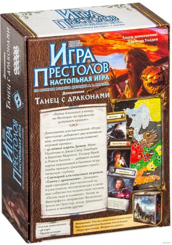 Настольная игра - Настільна гра Гра Престолів: Танець з драконами (Game Of Thrones: A Boardgame) (доповнення)