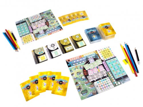 Настольная игра - Настольная игра Draft & Write Records + 2 міні-доповнення