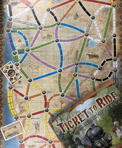 Настольная игра - Дополнение Ticket to Ride: The Heart of Africa ENG