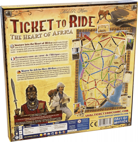 Настольная игра - Дополнение Ticket to Ride: The Heart of Africa ENG