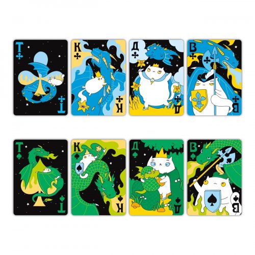 Игральные карты - Игральные карты Коты и Драконы