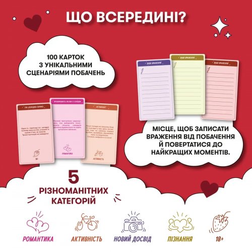 Настольная игра - Настольная игра для влюбленных. 100 невероятных свиданий