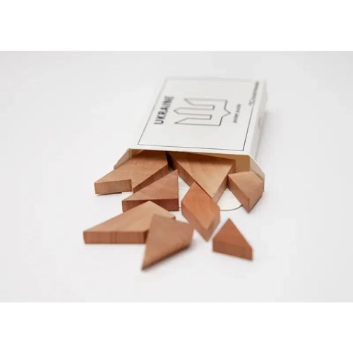 Головоломка - Дерев'яна головоломка UKRAINE pocket puzzle | Міні ЗАМОРОЧКА
