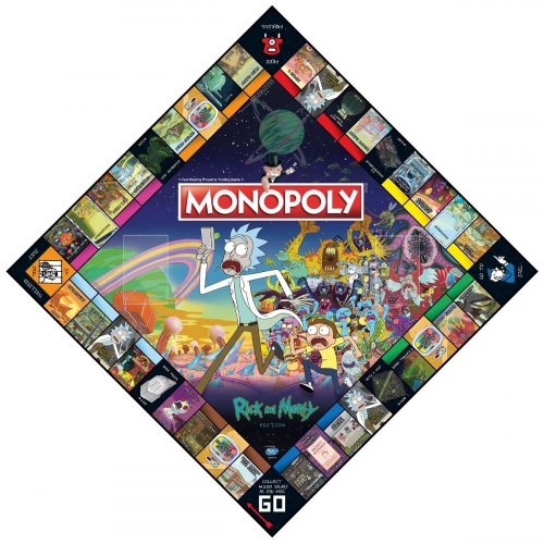 Настольная игра - Настольная игра Monopoly Rick and Morty Edition (Монополия Рик и Морти)