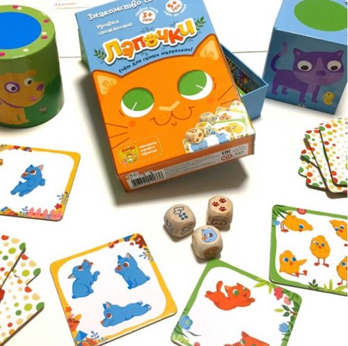 Настольная игра - Настільна гра Лапочки