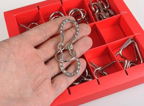 Головоломка - 10 Metal Puzzles Red (10 Металевих пазлів, Червоні)
