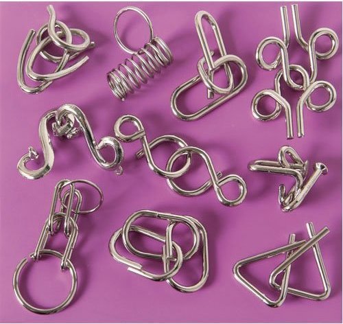 Головоломка - 10 Metal Puzzles Purple (10 Металлических Пазлов. Фиолетовый)
