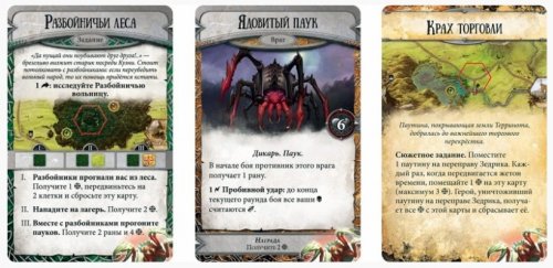 Настольная игра - Настільна гра Runebound. Третя редакція. Додатковий сценарій «В Павутині» (Рунбаунд. Доповнення)