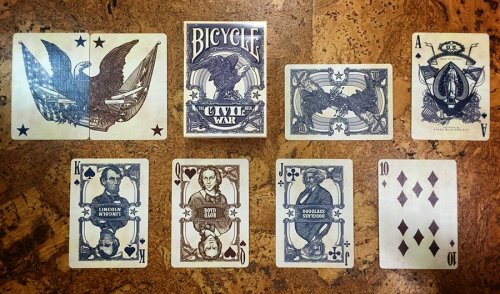 Игральные карты - Игральные Карты Bicycle Civil War Playing Cards