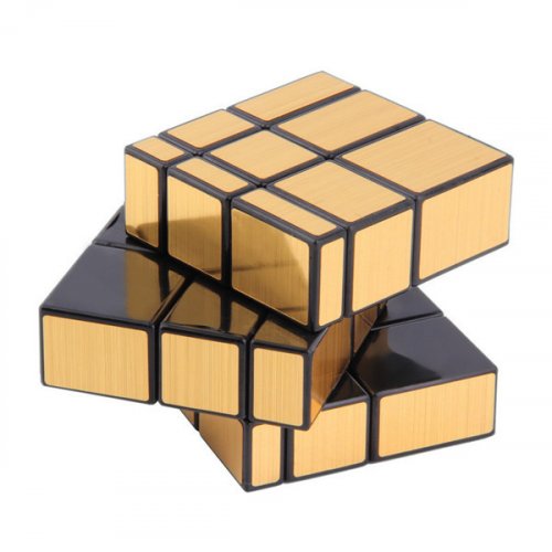 Головоломка - Кубик Рубика Qiyi 3*3*3 mirror gold (Кубик Зеркальный Золото)