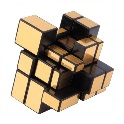 Головоломка - Кубик Рубика Qiyi 3*3*3 mirror gold (Кубик Зеркальный Золото)