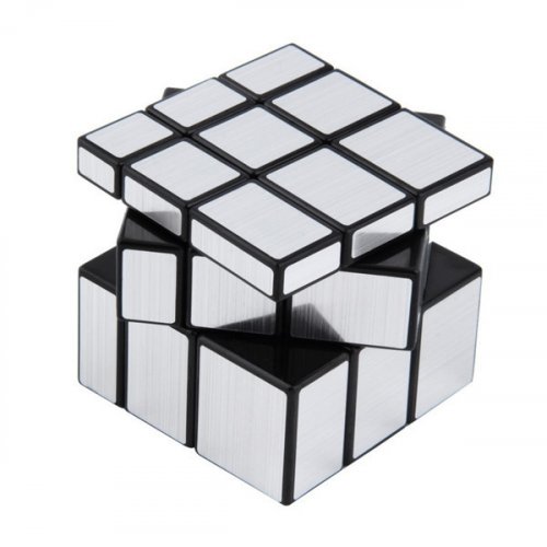 Головоломка - Кубик Рубика Qiyi 3*3*3 mirror silver (Зеркальный Кубик Серебро)