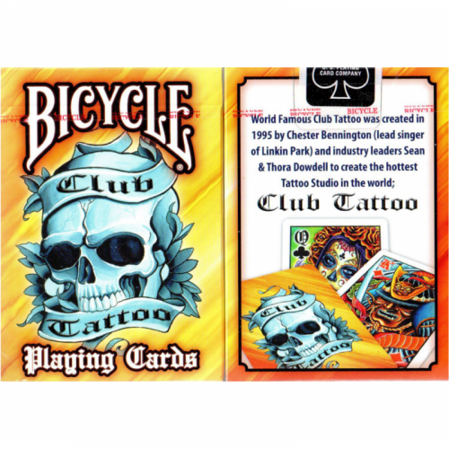 Игральные карты - Игральные Карты Bicycle Club Tattoo Playing Cards Yellow