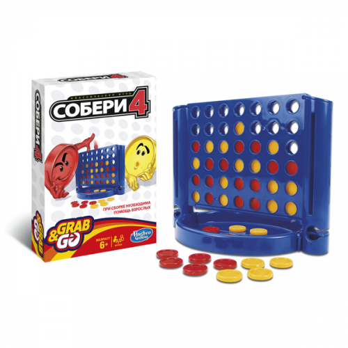 Настольная игра - Настольная игра Собери 4. Дорожная Версия (Connect Four. Road Version)