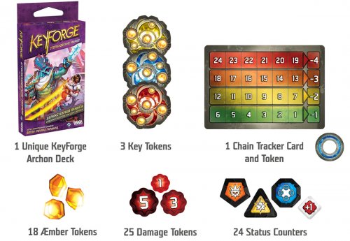 Настольная игра - Настільна гра KeyForge: Зіткнення Світів. Делюкс-колода Архонта