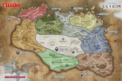Настольная игра - Настільна гра Risk Skyrim (Ріск Скайрім) ENG