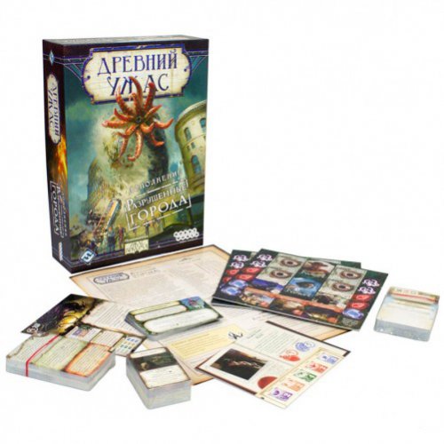 Настольная игра - Настільна гра Стародавній Жах: Зруйновані Міста (The Eldritch Horror: Cities in Ruin) Доповнення RUS