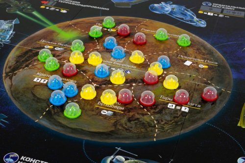Настольная игра - Настольная игра Чужие рубежи (Alien Frontiers) RUS