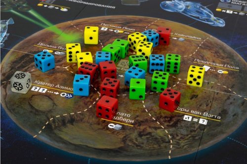 Настольная игра - Настольная игра Чужие рубежи (Alien Frontiers) RUS