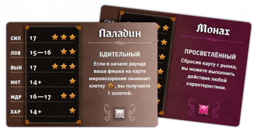 Настольная игра - Настільна гра Шлях героя (Roll Player)